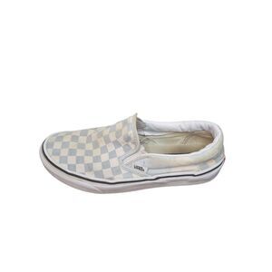 Vans Sneakers Women Sz 8.5 Checkerboard Blue‎ And White Low Top Skater Everyday